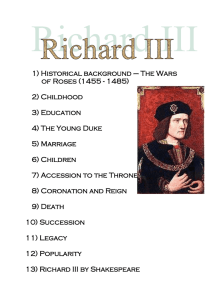 RICHARD III - Lide na UHK