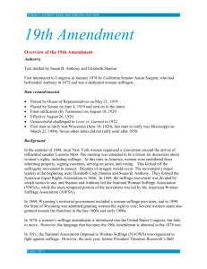 19th Amendment (9/14)