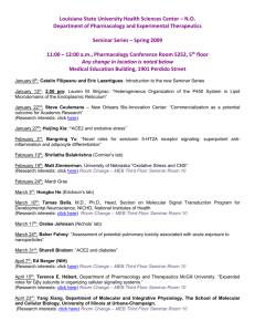 Seminar Series – Spring 2009 - School of Medicine