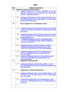 Important Court/CAT judgments relating to Direct