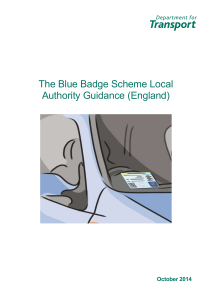 The Blue Badge Scheme Local Authority Guidance