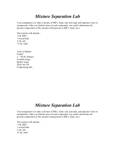 Mixture Separation Lab