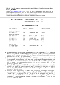Data Sheet X_VOC17 - IUPAC Task Group on Atmospheric