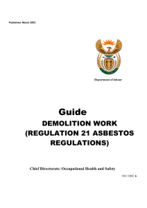 Demolition Work Guideline