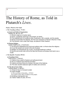 Plutarch`s Rome