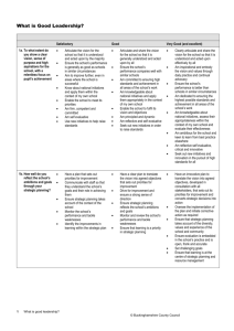 What is Good Leadership? - Buckinghamshire Grid for Learning