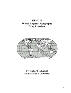 GPH 210 Map Exercises - Saint Martin`s University