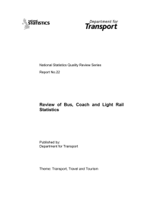 Report of Quality Review of Bus , and Coach and Light Rail Statistics