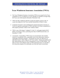 Texas Windstorm Insurance Association (TWIA)