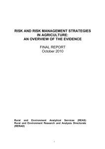 3. Measuring Risk in Agriculture