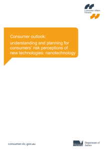 understanding and planning for consumers` risk perceptions of new