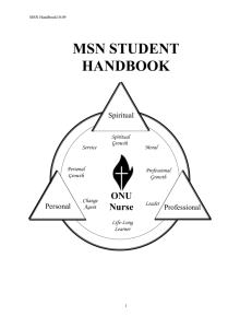 msn student handbook - Web Services