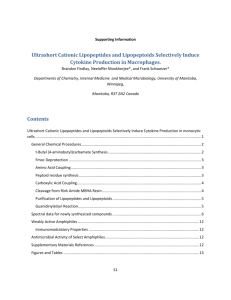 Ultrashort Cationic Lipopeptides and Lipopeptoids