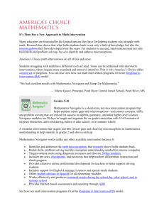 Research-based math intervention that works