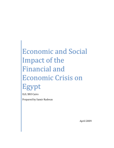 III.2 Impact of the Crisis on Egypt