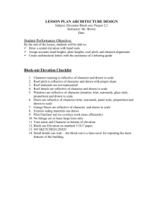 LESSON PLAN DESIGN Block-out Elevation Project 3