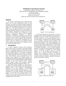 Theme: Database Transactions in theory and in practice