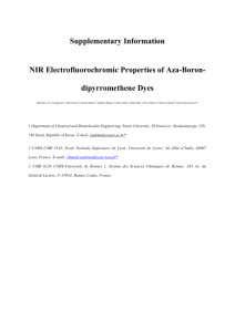 Supplementary Information NIR Electrofluorochromic Properties of A