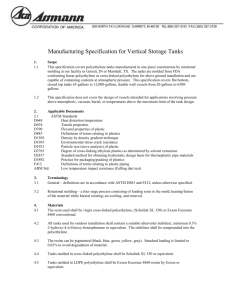 Performance Specifications for Vertical Storage Tanks
