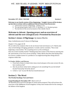St. Michael Parish: New Beginnings November 25th, 2014, 7:30