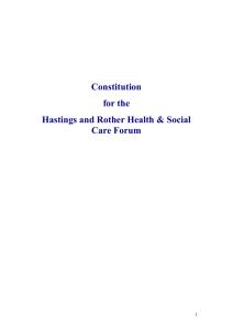 Constitution - Hastings Voluntary Action