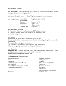 Iron Deficiency Anaemia