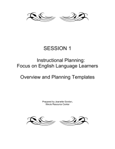 Planning Instruction for Diverse Learners