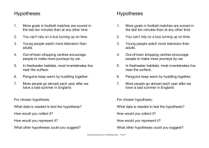 Teaching Hypotheses