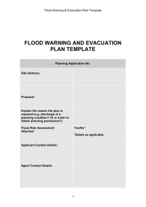 flood warning and evacuation plan template