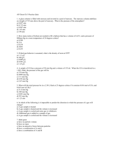 AP Chem Ch 5 Practice Quiz