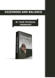 Dizziness and Balance - The Ruidoso Physical Therapy Clinic