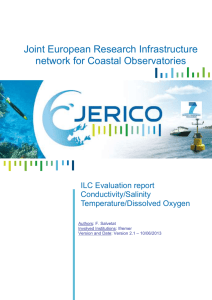 ILC Evaluation report Conductivity/Salinity Temperature