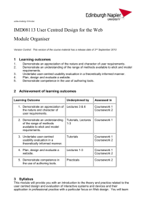 1 Learning outcomes - School of Computing