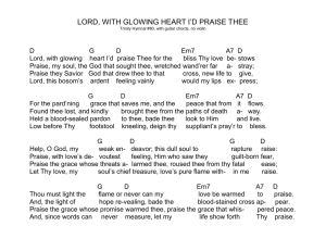 LORD, WITH GLOWING HEART I`D PRAISE THEE