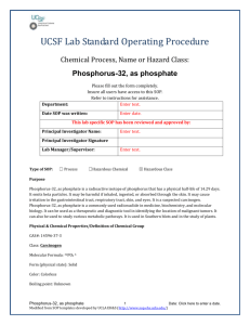 Phosphorus-32 as phosphate CAS No.14596-37-3