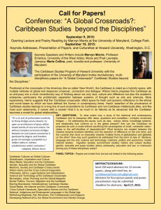 Caribbean Studies beyond the Disciplines - COAS
