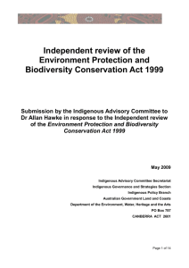 Environment Protection and Biodiversity Conservation Act 1999