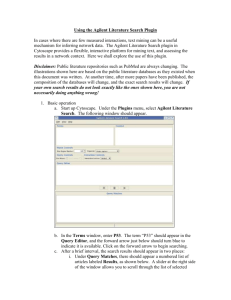 Using the Agilent Literature Search Plugin