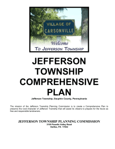 PLANNING SECTIONS - Jefferson Township