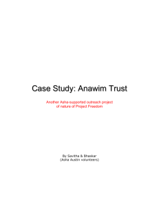 Case Study : Anawim - Asha for Education