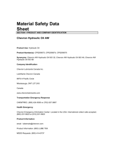 Material Safety Data Sheet SECTION 1 PRODUCT AND COMPANY