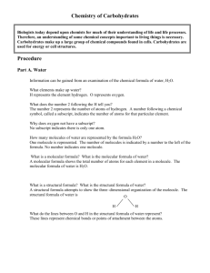 Chemistry of Carbohydrates