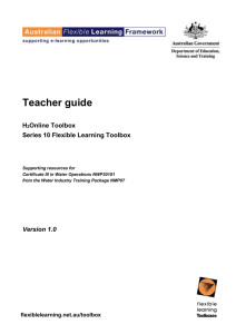 Teacher guide - Flexible Learning Toolboxes