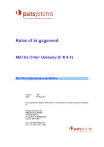 ROE - External Members Gateway (FIX 4.4)