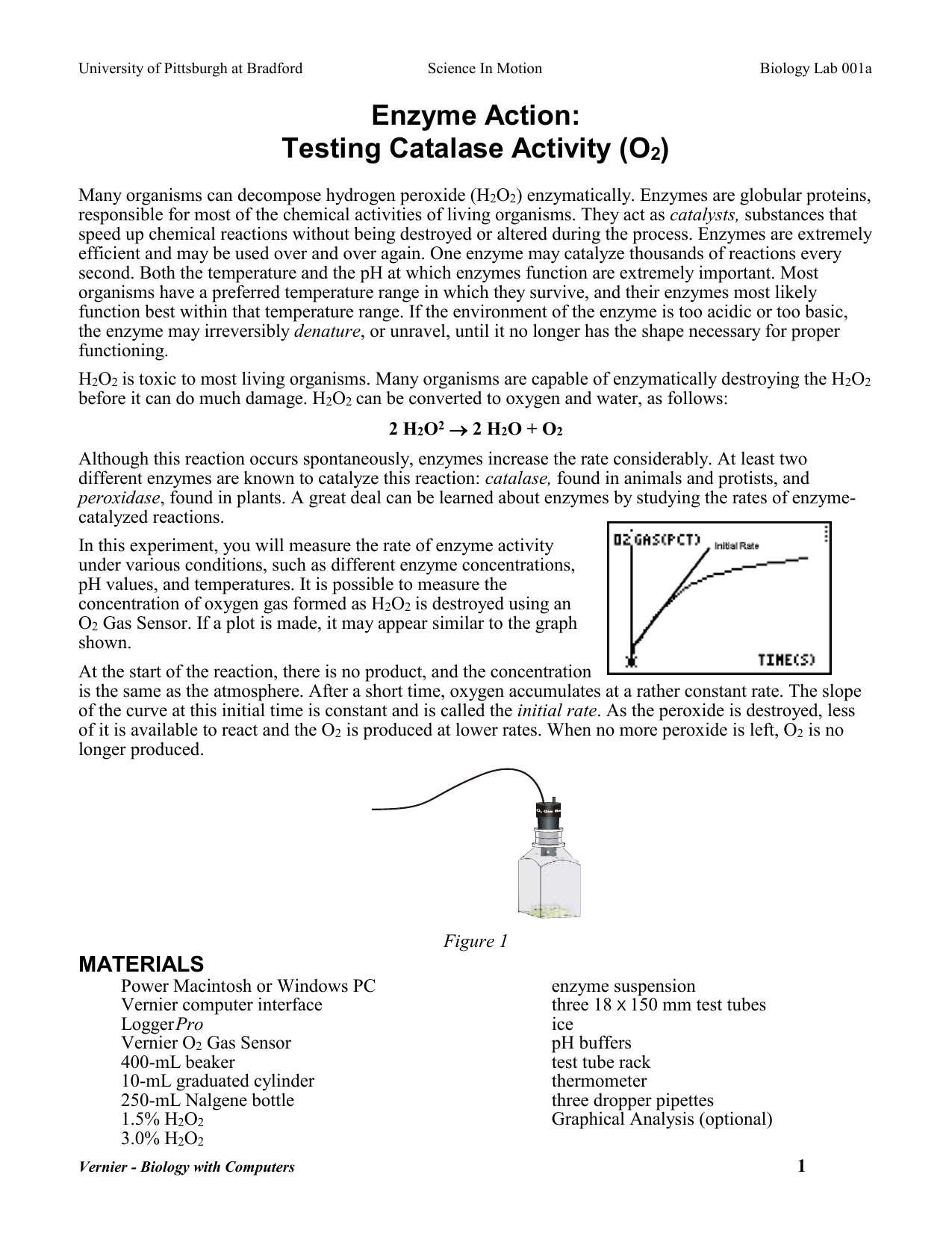 a case study catalase activity answers