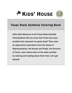 Texas State Symbols Coloring Book