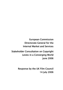 UK Film Council response to European Commission consultation