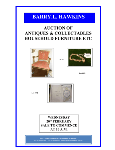 special sale of antiques & collectables