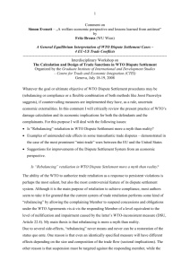 A General Equilibrium Interpretation of WTO Dispute Settlement Cases