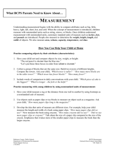 Measurement - Baltimore County Public Schools